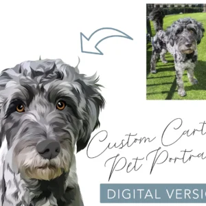 Dijital Çizim Özel Köpek Portresi