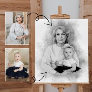 Dijital Çizim Karakalem Fotoğraf Birleştirme